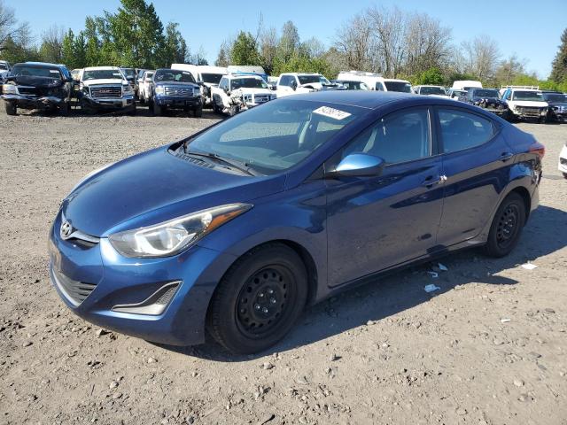 5NPDH4AE7GH761911 - 2016 HYUNDAI ELANTRA SE BLUE photo 1