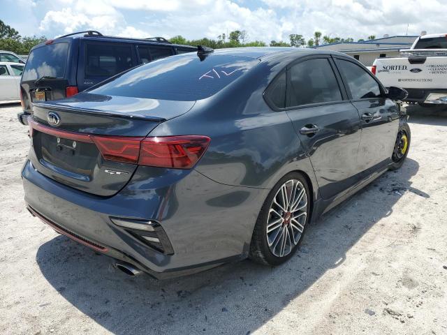 3KPF44AC2ME397027 - 2021 KIA FORTE GT GRAY photo 3