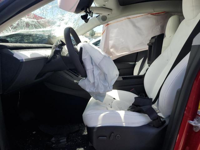 7SAYGDEE2PF946576 - 2023 TESLA MODEL Y Czerwony zdjęcie 7