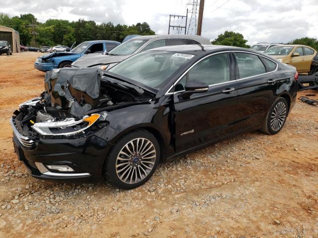 3FA6P0RU8JR206234 - 2018 FORD FUSION TITANIUM/PLATINUM HEV BLACK photo 1