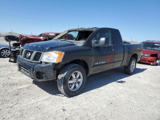 1N6AA0CC0CN328627 - 2012 NISSAN TITAN S BLACK photo 1