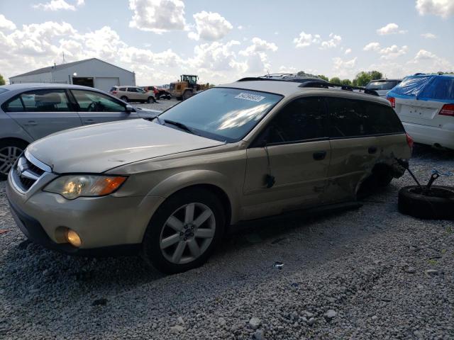 4S4BP61C097319267 - 2009 SUBARU OUTBACK 2.5I TAN photo 1