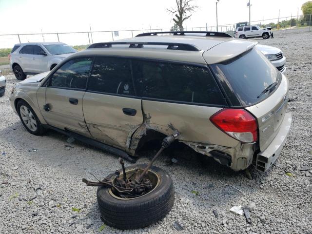 4S4BP61C097319267 - 2009 SUBARU OUTBACK 2.5I TAN photo 2