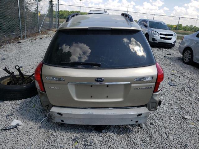 4S4BP61C097319267 - 2009 SUBARU OUTBACK 2.5I TAN photo 6