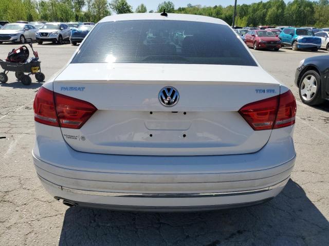 1VWCN7A30EC022793 - 2014 VOLKSWAGEN PASSAT SEL WHITE photo 6