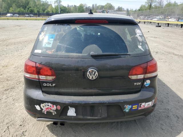 WVWNM7AJ3CW337869 - 2012 VOLKSWAGEN GOLF შავი ფოტო 6