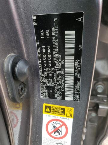 5TDKKRFH5GS131565 - 2016 TOYOTA HIGHLANDER XLE GRAY photo 12