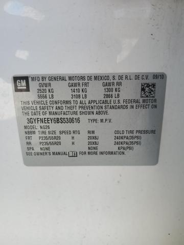 3GYFNEEY6BS530616 - 2011 CADILLAC SRX PERFORMANCE COLLECTION WHITE photo 14