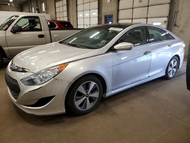 KMHEC4A44CA027637 - 2012 HYUNDAI SONATA HYBRID SILVER photo 1