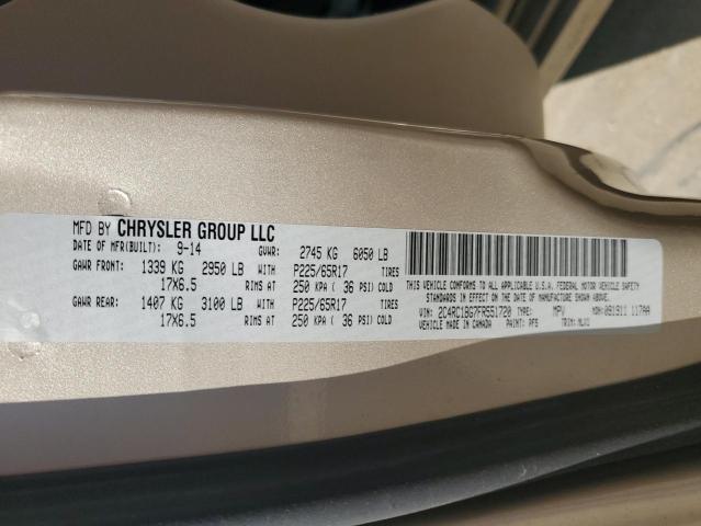 2C4RC1BG7FR551720 - 2015 CHRYSLER TOWN & COU TOURING Bej foto 13