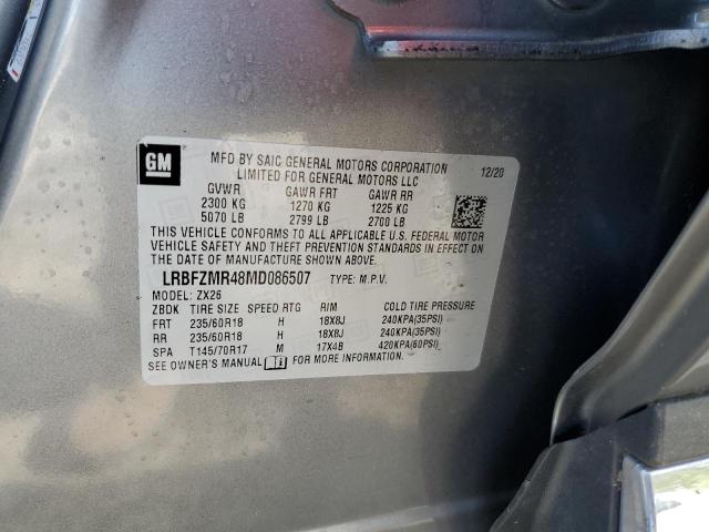 LRBFZMR48MD086507 - 2021 BUICK ENVISION PREFERRED 灰色 照片 13