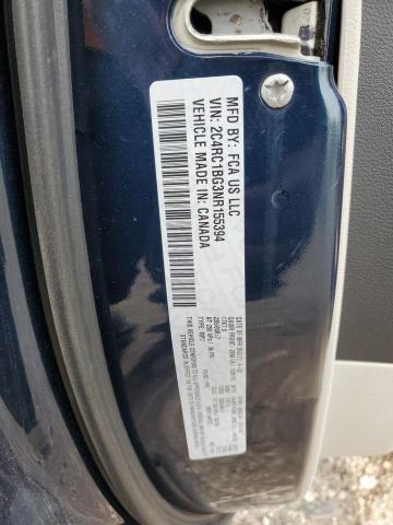 2C4RC1BG3NR155394 - 2022 CHRYSLER PACIFICA TOURING L BLUE photo 13