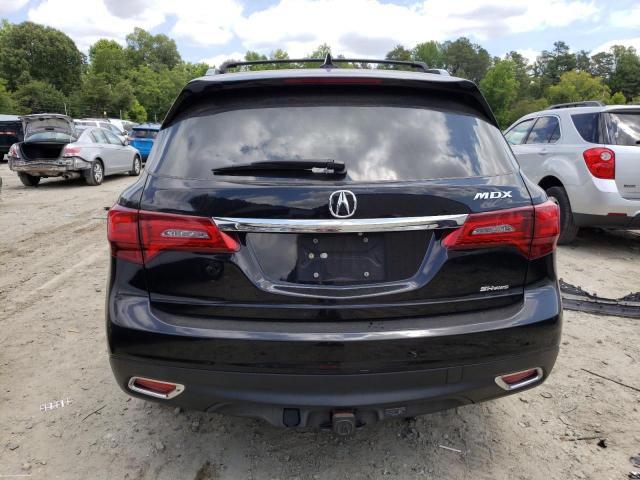 5FRYD4H4XGB028341 - 2016 ACURA MDX TECHNOLOGY BLACK photo 6