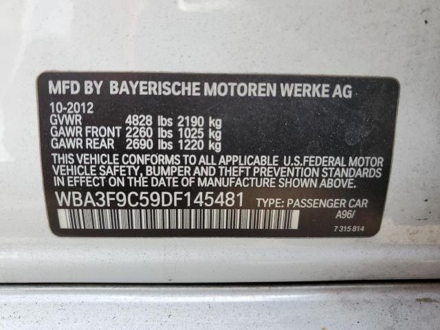 WBA3F9C59DF145481 - 2013 BMW ACTIVEHYBR WHITE photo 12