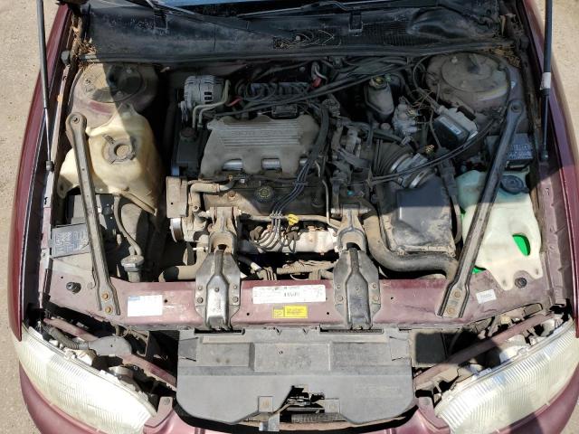 2G1WL52M7V9143709 - 1997 CHEVROLET LUMINA BASE BURGUNDY photo 11