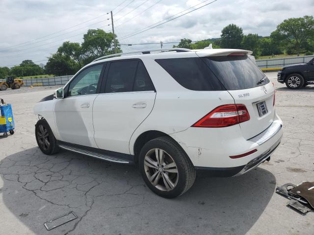 4JGDA5HBXFA534879 - 2015 MERCEDES-BENZ ML 350 4MATIC WHITE photo 2