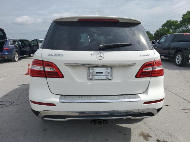 4JGDA5HBXFA534879 - 2015 MERCEDES-BENZ ML 350 4MATIC WHITE photo 6