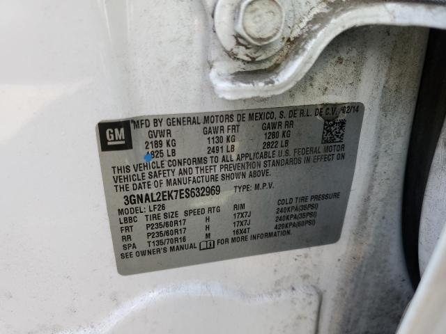 3GNAL2EK7ES632969 - 2014 CHEVROLET CAPTIVA LS 白色 照片 13