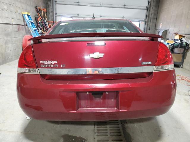 2G1WT58K081360320 - 2008 CHEVROLET IMPALA LT RED photo 6