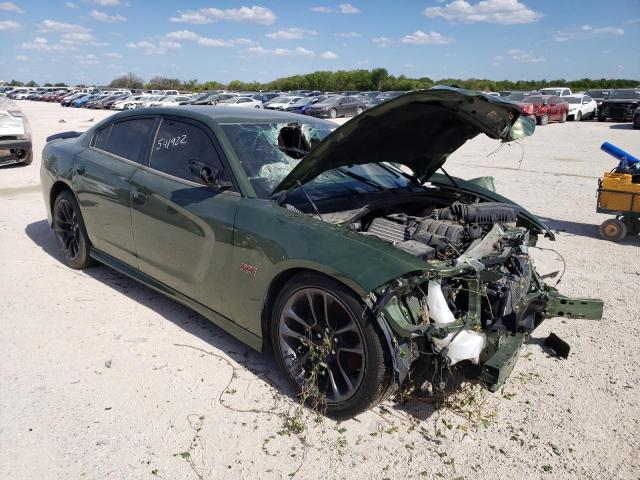 2C3CDXGJ0MH541922 - 2021 DODGE CHARGER SCAT PACK GREEN photo 1