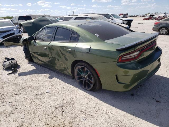 2C3CDXGJ0MH541922 - 2021 DODGE CHARGER SCAT PACK GREEN photo 3