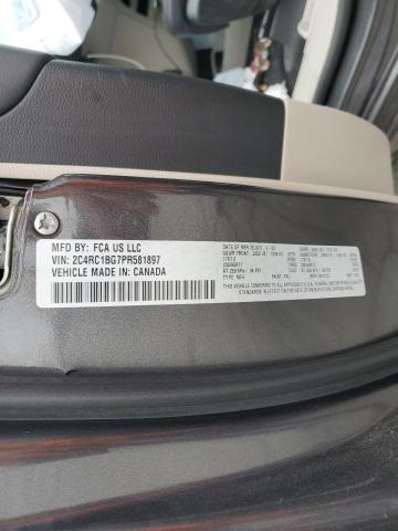 2C4RC1BG7PR581897 - 2023 CHRYSLER PACIFICA TOURING L GRAY photo 13