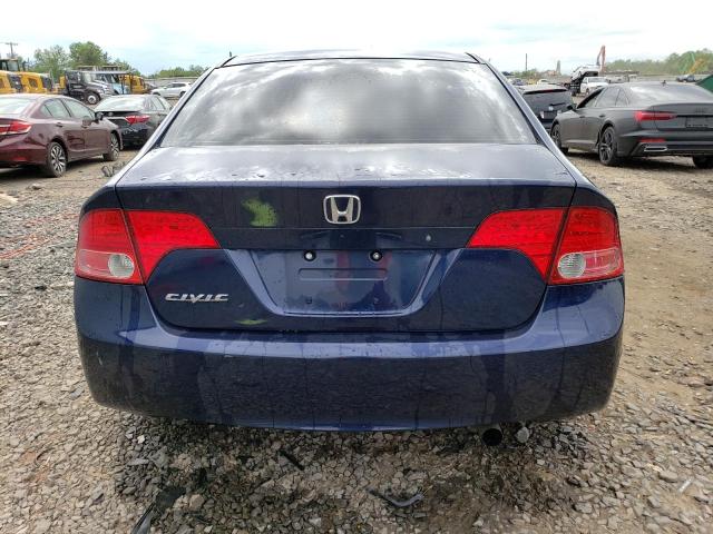 1HGFA16517L047063 - 2007 HONDA CIVIC LX BLUE photo 6