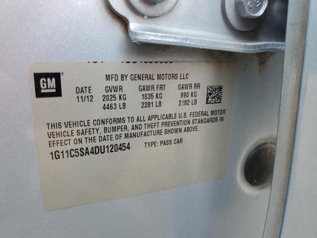 1G11C5SA4DU120454 - 2013 CHEVROLET MALIBU 1LT BLUE photo 12