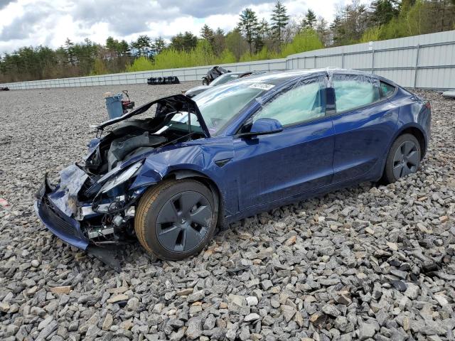 5YJ3E1EB7NF207041 - 2022 TESLA MODEL 3 BLUE photo 1