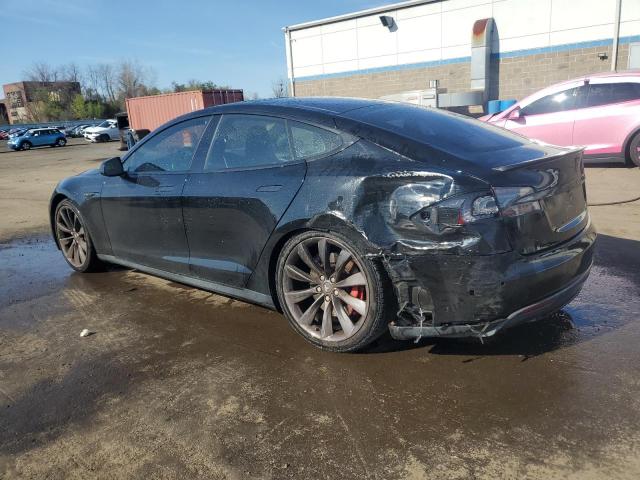 5YJSA1H28EFP62891 - 2014 TESLA MODEL S BLACK photo 2