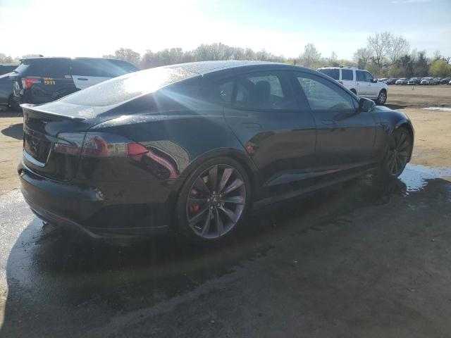 5YJSA1H28EFP62891 - 2014 TESLA MODEL S BLACK photo 3