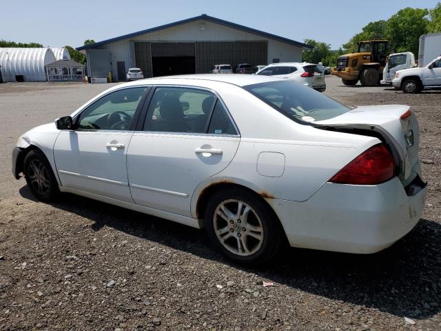 1HGCM56367A101730 - 2007 HONDA ACCORD SE WHITE photo 2