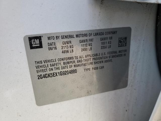 2G4GK5EX1G9204880 - 2016 BUICK REGAL 白色 照片 13