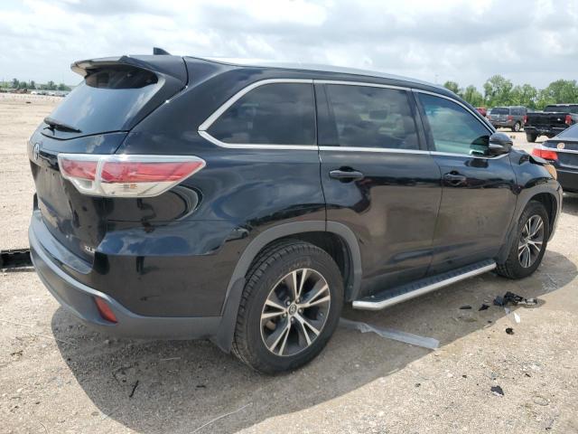 5TDKKRFH8GS504128 - 2016 TOYOTA HIGHLANDER XLE BLACK photo 3