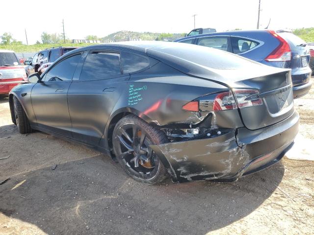 5YJSA1E50MF436841 - 2021 TESLA MODEL S შავი ფოტო 2