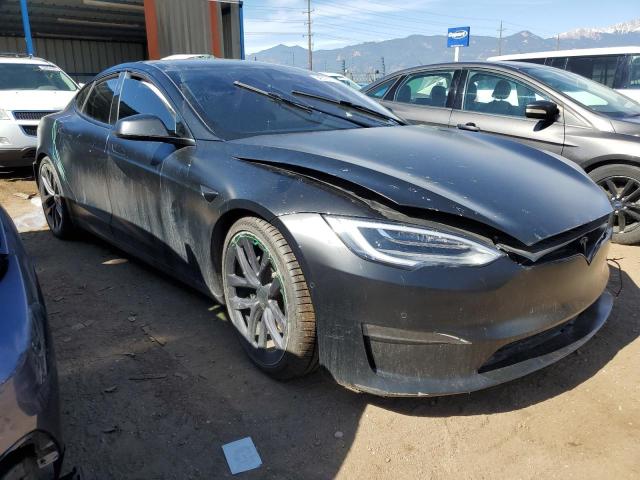 5YJSA1E50MF436841 - 2021 TESLA MODEL S შავი ფოტო 4