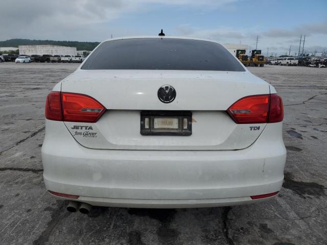 3VWLL7AJ7EM290825 - 2014 VOLKSWAGEN JETTA TDI WHITE photo 6