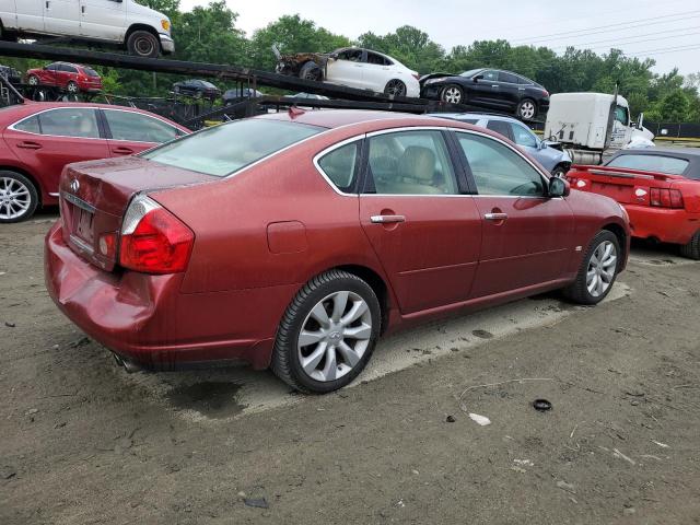 JNKAY01F77M454151 - 2007 INFINITI M35 BASE RED photo 3