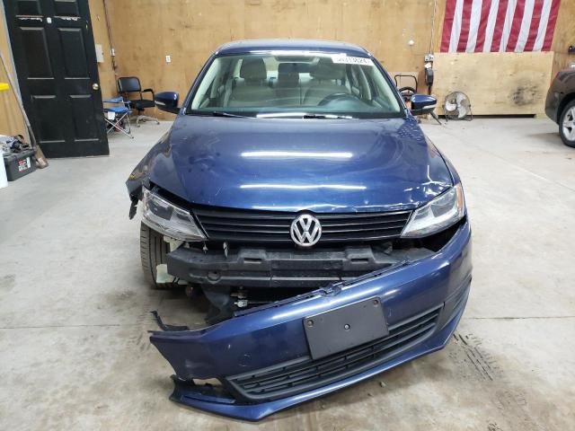 3VWDP7AJ2CM412609 - 2012 VOLKSWAGEN JETTA SE BLUE photo 5