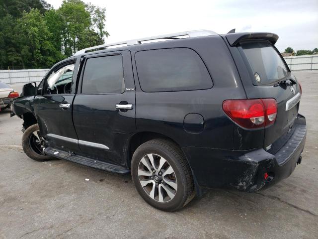 5TDKY5G1XJS071850 - 2018 TOYOTA SEQUOIA LIMITED BLACK photo 2
