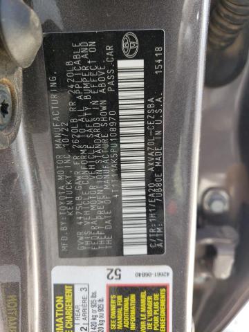 4T1T11AK5PU108970 - 2023 TOYOTA CAMRY SE NIGHT SHADE GRAY photo 12