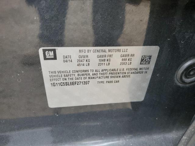 1G11C5SL6EF271397 - 2014 CHEVROLET MALIBU 1LT 黑色 照片 12