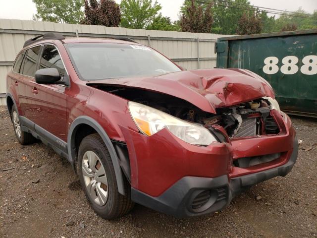 4S4BRBAC9D3247617 - 2013 SUBARU OUTBACK 2.5I RED photo 4