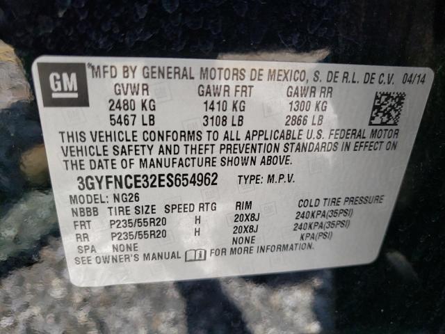 3GYFNCE32ES654962 - 2014 CADILLAC SRX PERFORMANCE COLLECTION Қара фото 12