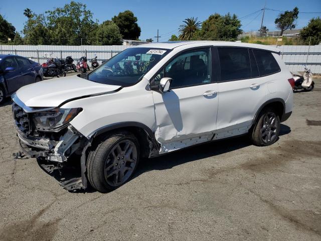 5FNYF8H52NB005628 - 2022 HONDA PASSPORT EXL WHITE photo 1