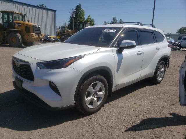 5TDBBRCH7NS562118 - 2022 TOYOTA HIGHLANDER HYBRID LE WHITE photo 1