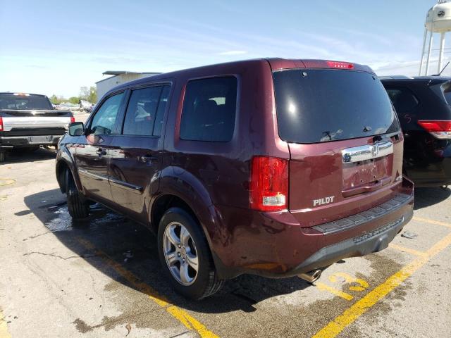 5FNYF4H58EB022541 - 2014 HONDA PILOT EXL BURGUNDY photo 2