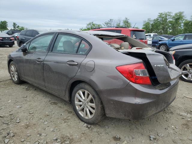 19XFB2F98CE008896 - 2012 HONDA CIVIC EXL ნაცრისფერი ფოტო 2