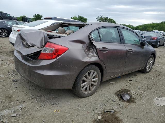 19XFB2F98CE008896 - 2012 HONDA CIVIC EXL ნაცრისფერი ფოტო 3