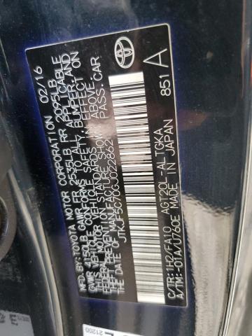 JTKJF5C70GJ022862 - 2016 TOYOTA SCION TC 黑色 照片 12